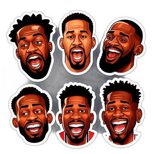 Nakakatawang Sticker ng NBA Players sa Sugat na Balita