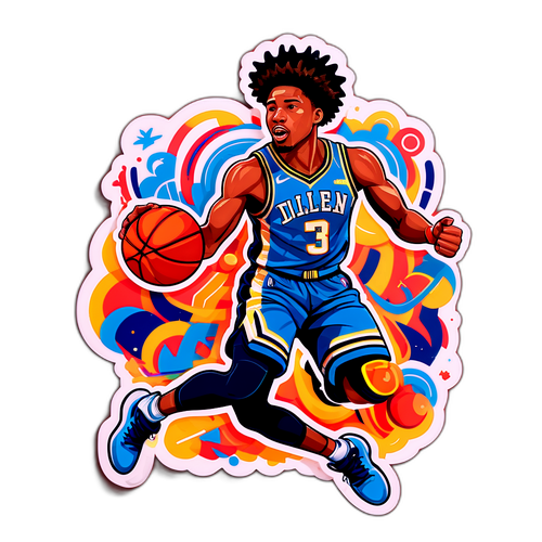 Autocollant inspiré par le style de jeu puissant de Jalen Duren