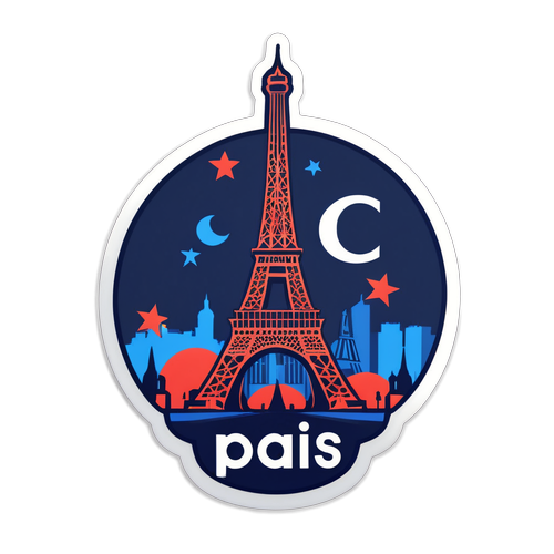 Sticker ya Chic Inayoheshimu PSG