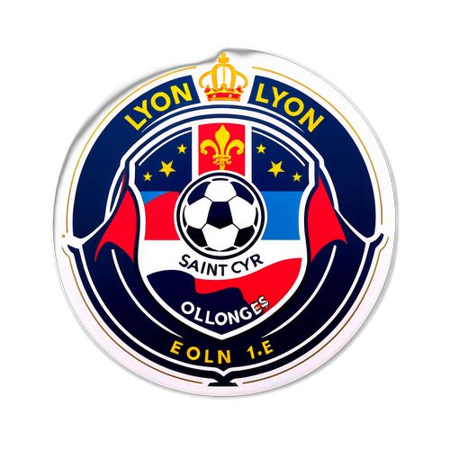 Návrh fotbalových nálepek pro Lyon a Saint-Cyr Collonges