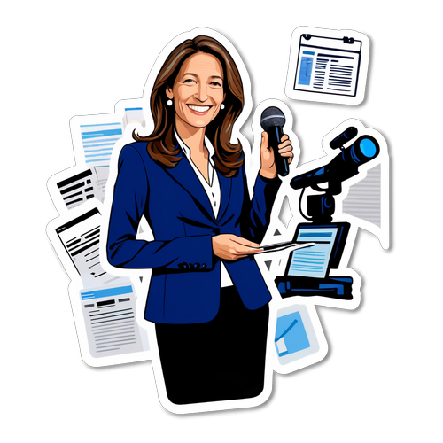 Sticker de Anne-Claire Coudray avec un esprit de reportage