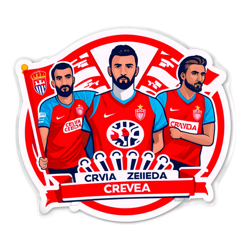 Aducerea un omagiu fanilor echipei Crvena Zvezda