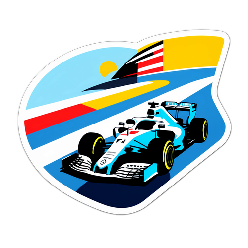 สติ๊กเกอร์การแข่งขัน F1 บนสนาม