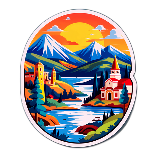 Uşak Manzarası Sticker