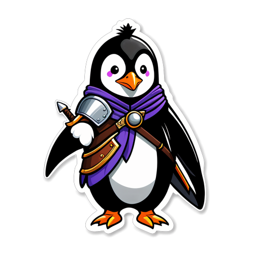 Medieval Warrior Penguin