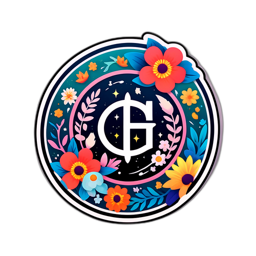 Tvillingarnas Symbol med Blommor