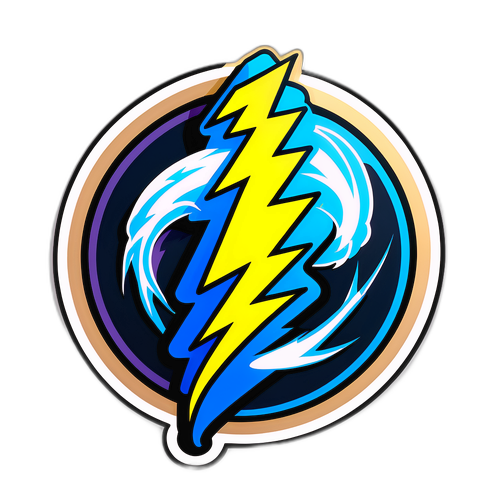 Fierce Lightning Hurricane Sticker