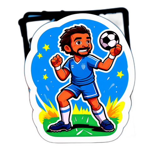 Sticker de 'Zeballos' en representación artística