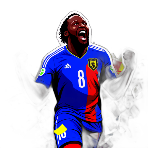 Animazione di Lukaku che segna un gol