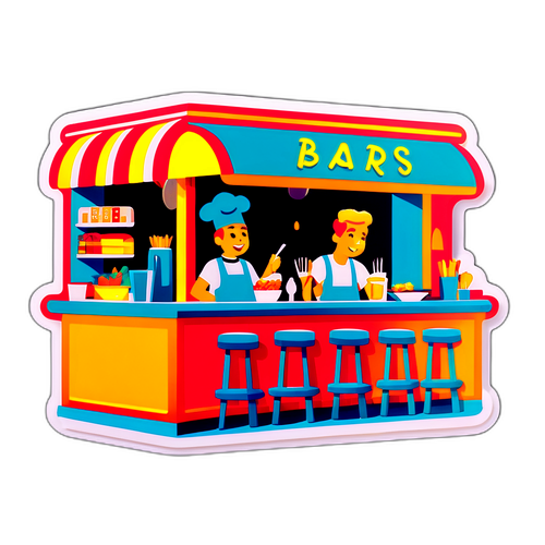 Restaurant-Szene mit Rosin's Snackbar