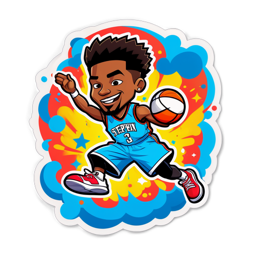 Sticker ni Stephon Castle na may Exagertaed na Dunk