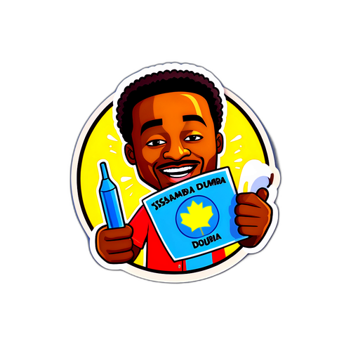 Sticker humoristique inspiré par les blagues d'Issa Doumbia