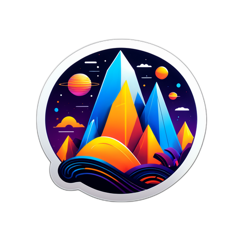 भविष्यवादी पहाड़ों की दृश्यता