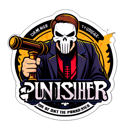 Δικαστής με Γavel και Punisher