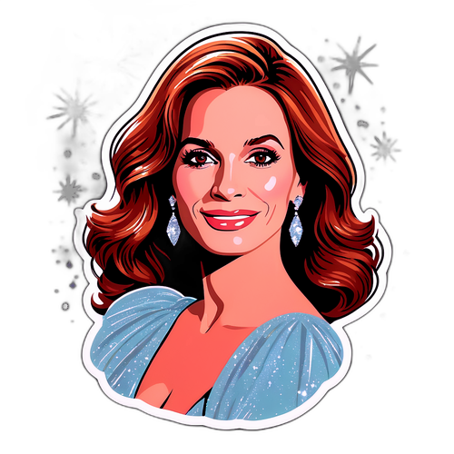 Γκλάμουρους αυτοκόλλητο της Τζούλια Ρόμπερτς