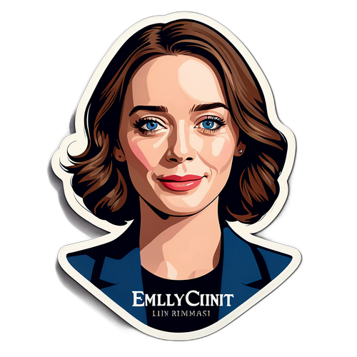 Ritratto elegante di Emily Blunt