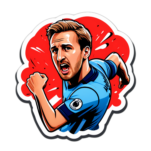 Kleber von Harry Kane in einem Schussmoment