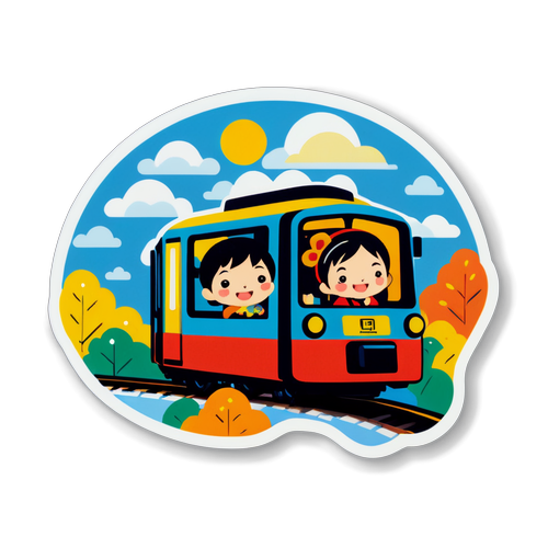 可愛い小田急電車キャラクターステッカー