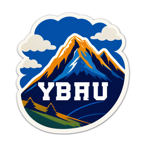 Minimalist BYU Football: The Perfect Blend of Team Spirit and Nature!