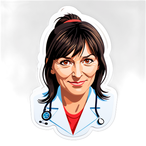 Empowering Health Awareness: Davina McCall Sticker