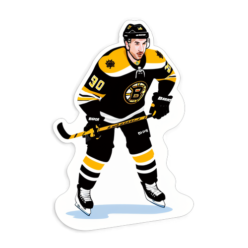 Brad Marchand Action Sticker