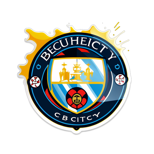Sticker ya Kusherehekea Man City dhidi ya Bournemouth