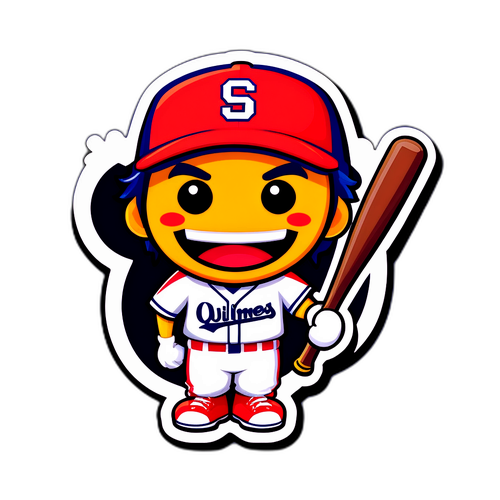Emoticon de béisbol celebrando Quilmes