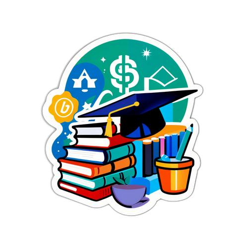 Diseño abstracto que representa la ley de financiación universitaria