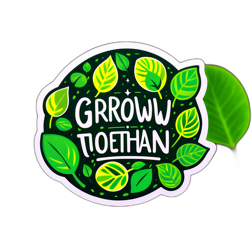 Sticker van Groei en Verbinding