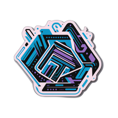 Modern Geometrisk Sticker