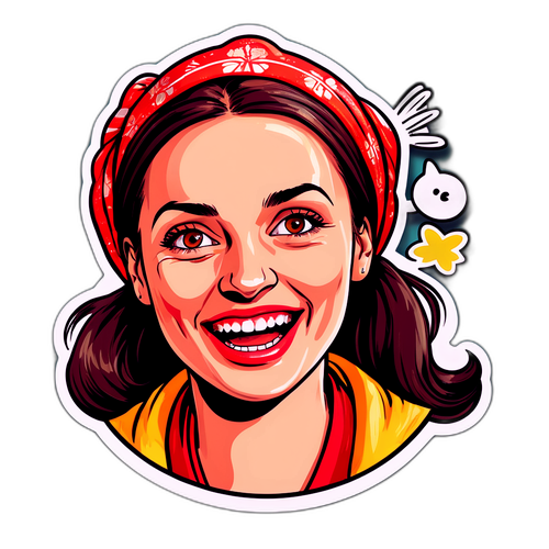 Humorná nálepka Jana Paulové