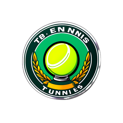 Autocollant pour un tournoi de tennis