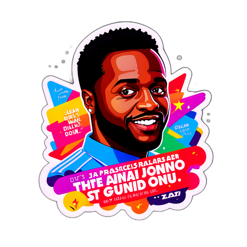 Sticker geïnspireerd door Jean Pascal Zadi