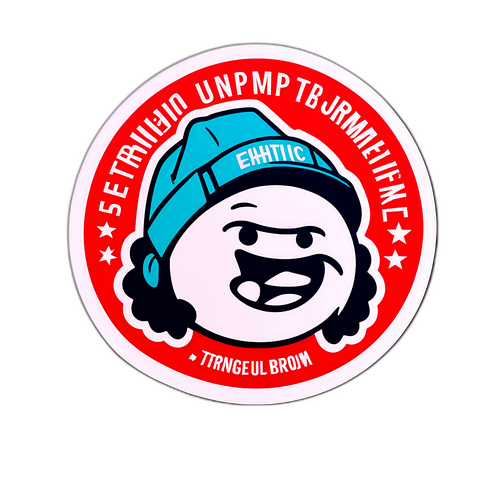 Sticker voor Werkethiek met 'Stronger Together'