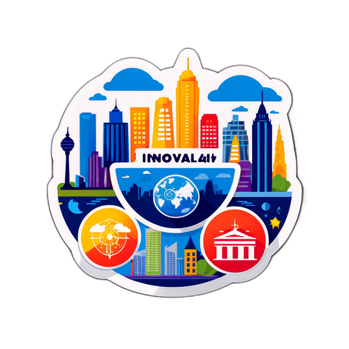 第十四个五年规划主题贴纸