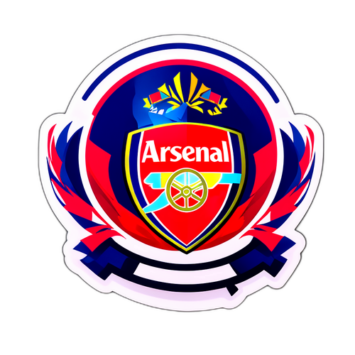 Dynamic Sticker ng Arsenal na may mga Tagahanga
