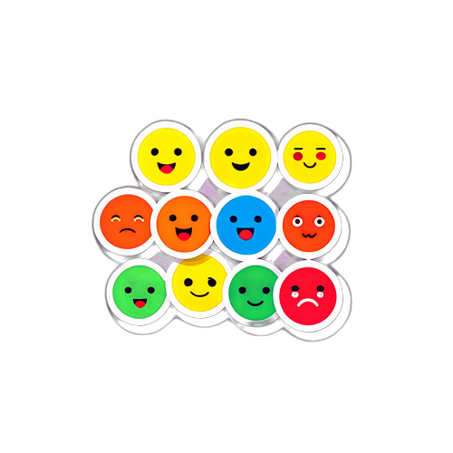 सरल 'ठीक है' स्टिकर विभिन्न चेहरे के भावों के साथ