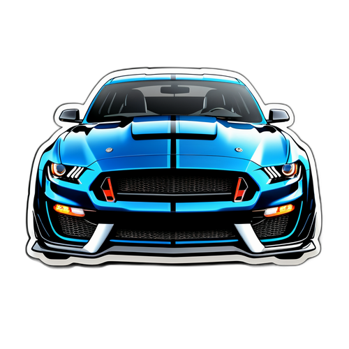 Sleek moderní design auta Shelby