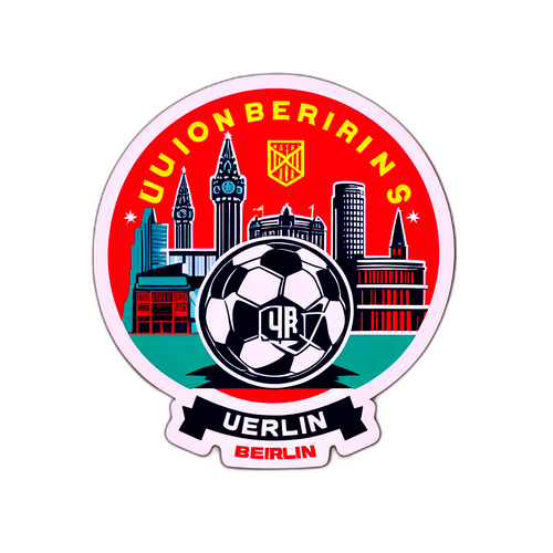 Stika ya Abstrakti Inayoonyesha Mandhari ya Mji wa Union Berlin