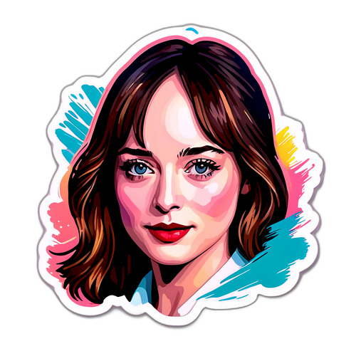 Tyylitelty muotokuva Dakota Johnsonista