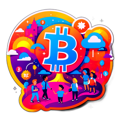 Logo BTC với màu sắc rực rỡ