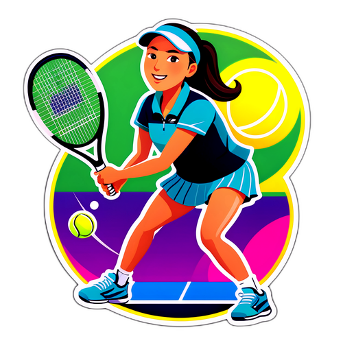 Autocollant de Tennis de Jessica Pegula