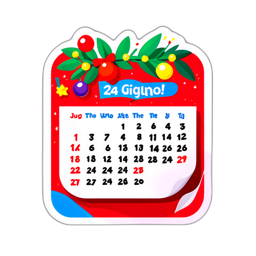 Pagina del calendario - 24 Giugno - Segna la data!