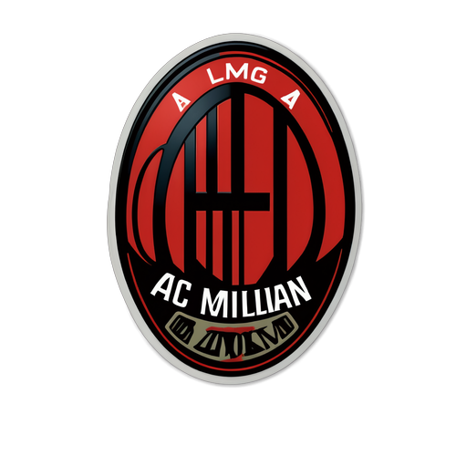 Sticker dedicat echipei AC Milan