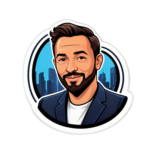 Professionele Sticker van Marc Olivier Fogiel