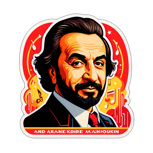 Retro sticker van Andre Manoukian