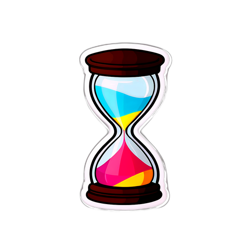 カラフルな砂時計