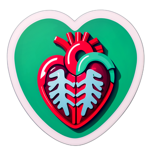 Simbolo di Donazione di Organi a Forma di Cuore