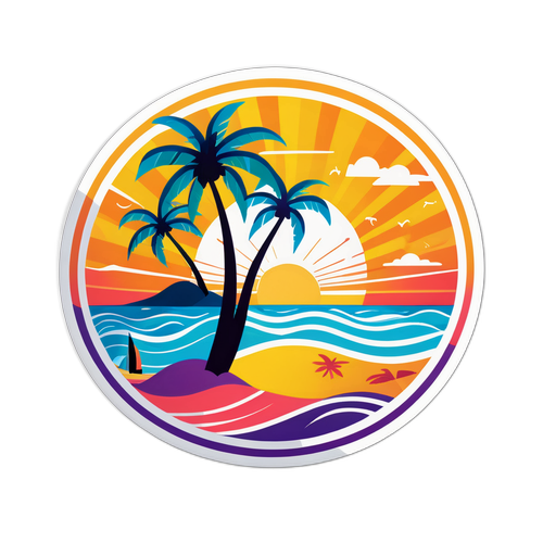 गोआ के जीवंत समुद्री जीवन का स्टिकर