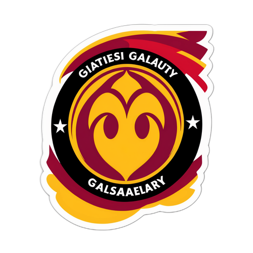 गालातासाराय के उत्साहित प्रशंसकों का स्टिकर